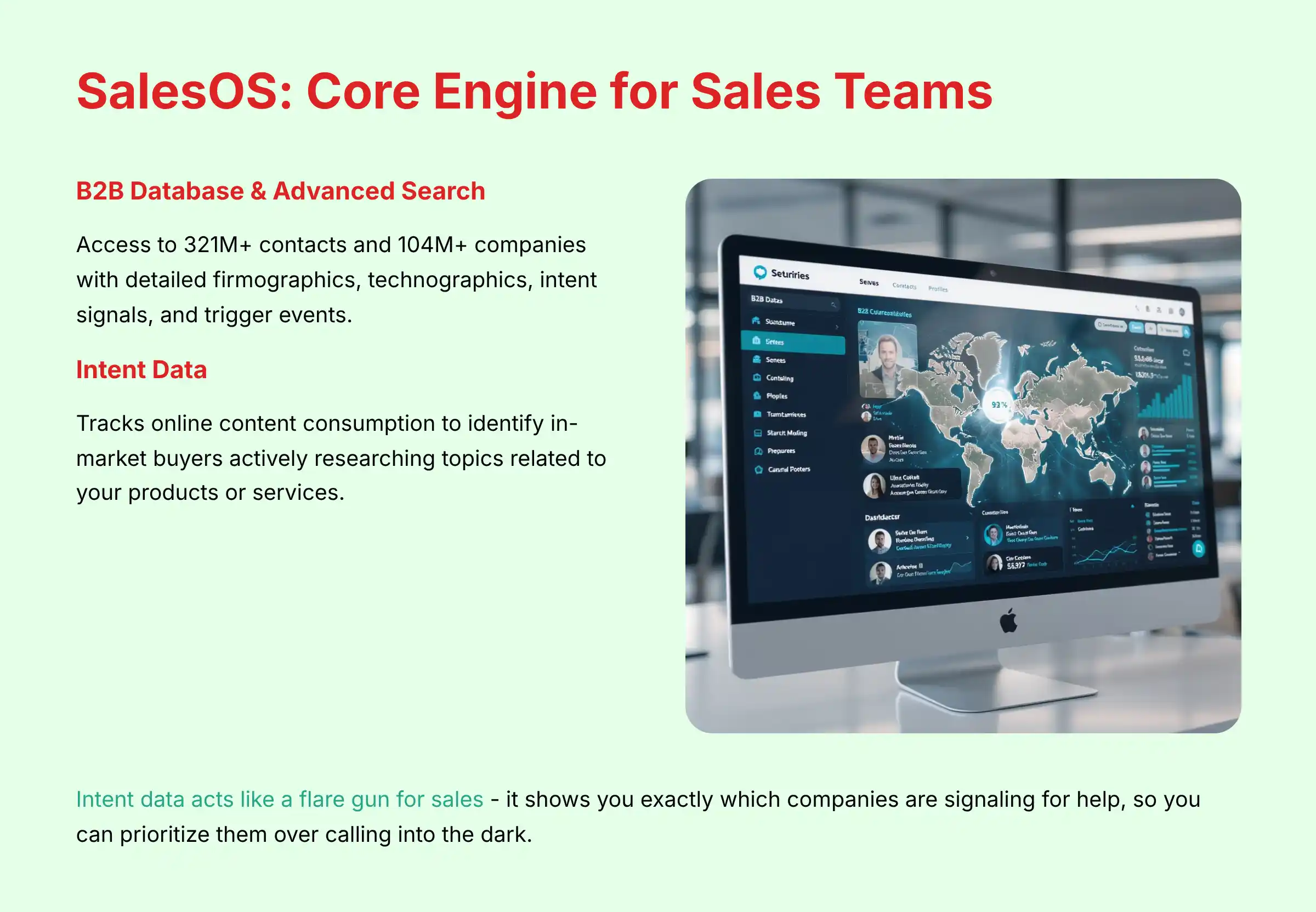 SalesOS Core Engine for Sales Teams Features