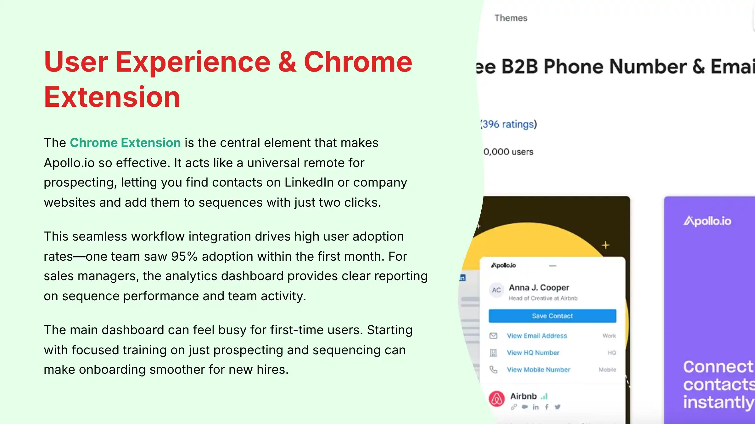 User Experience and Chrome Extension