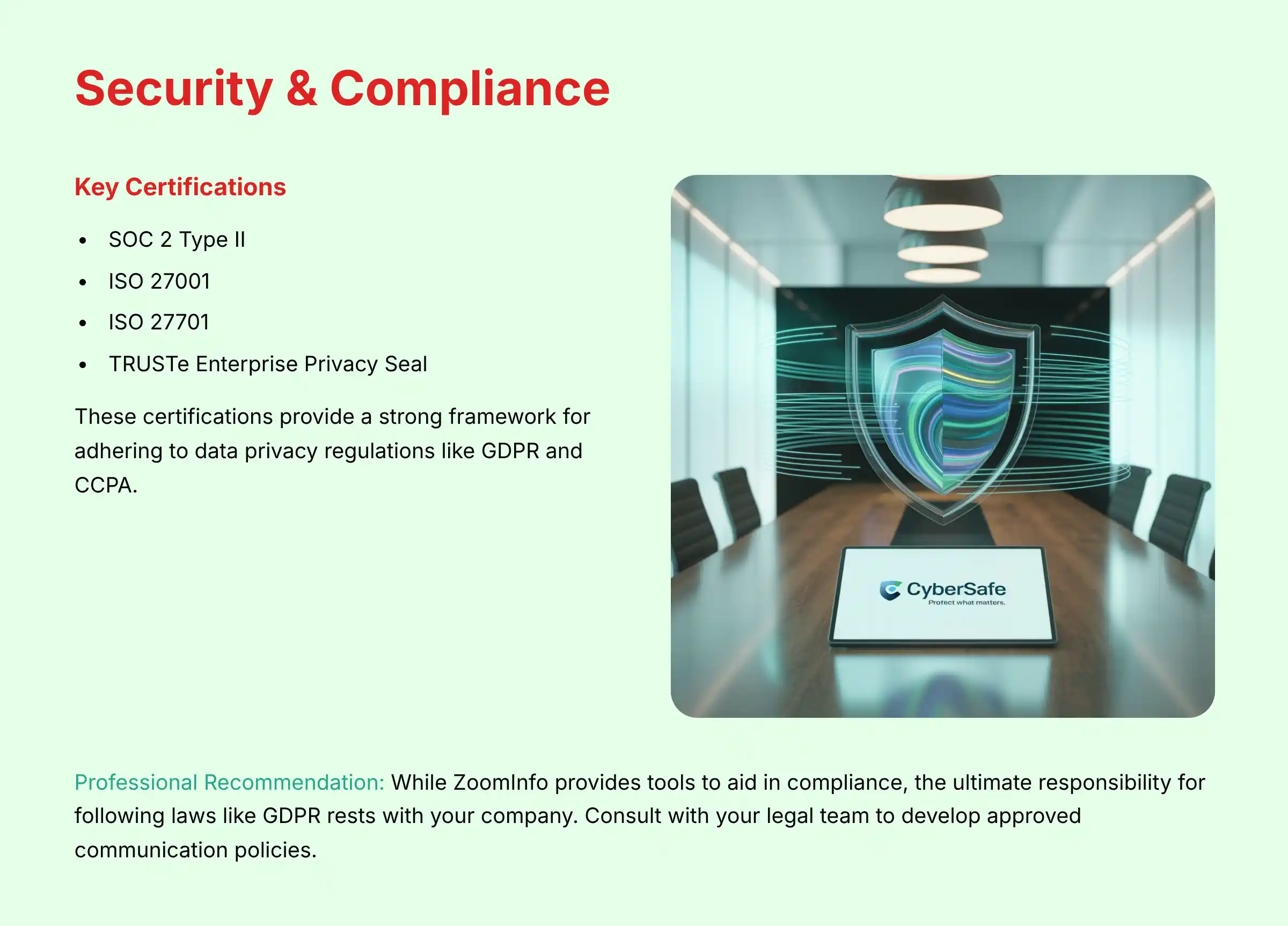 Security and Compliance Certifications