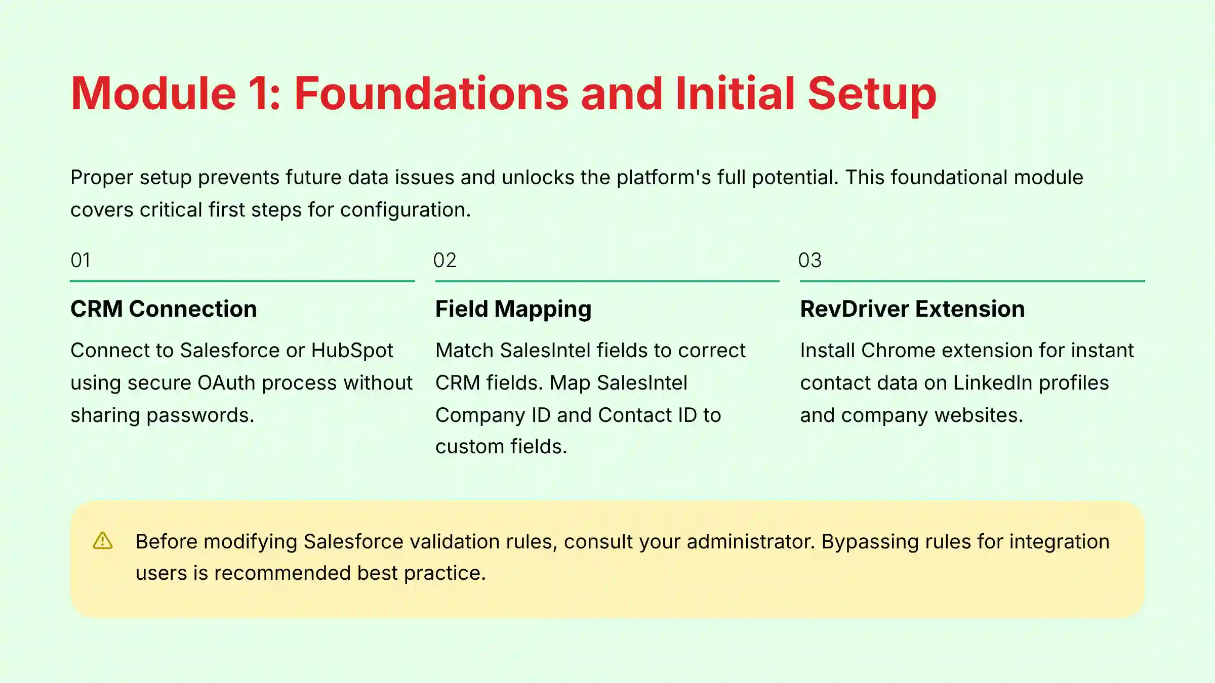 Module 1: Foundations and Initial Setup