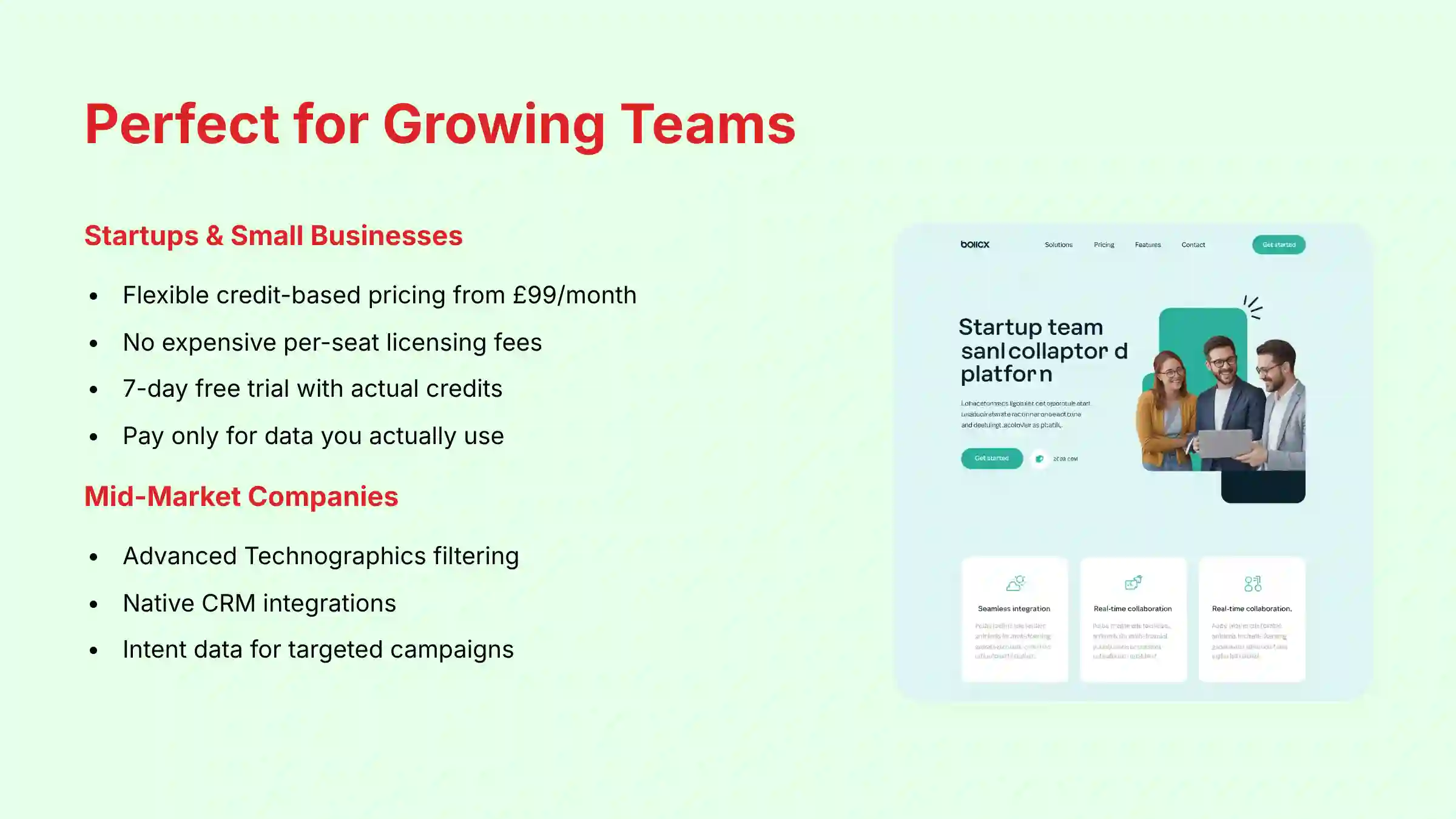 Perfect for Growing Teams