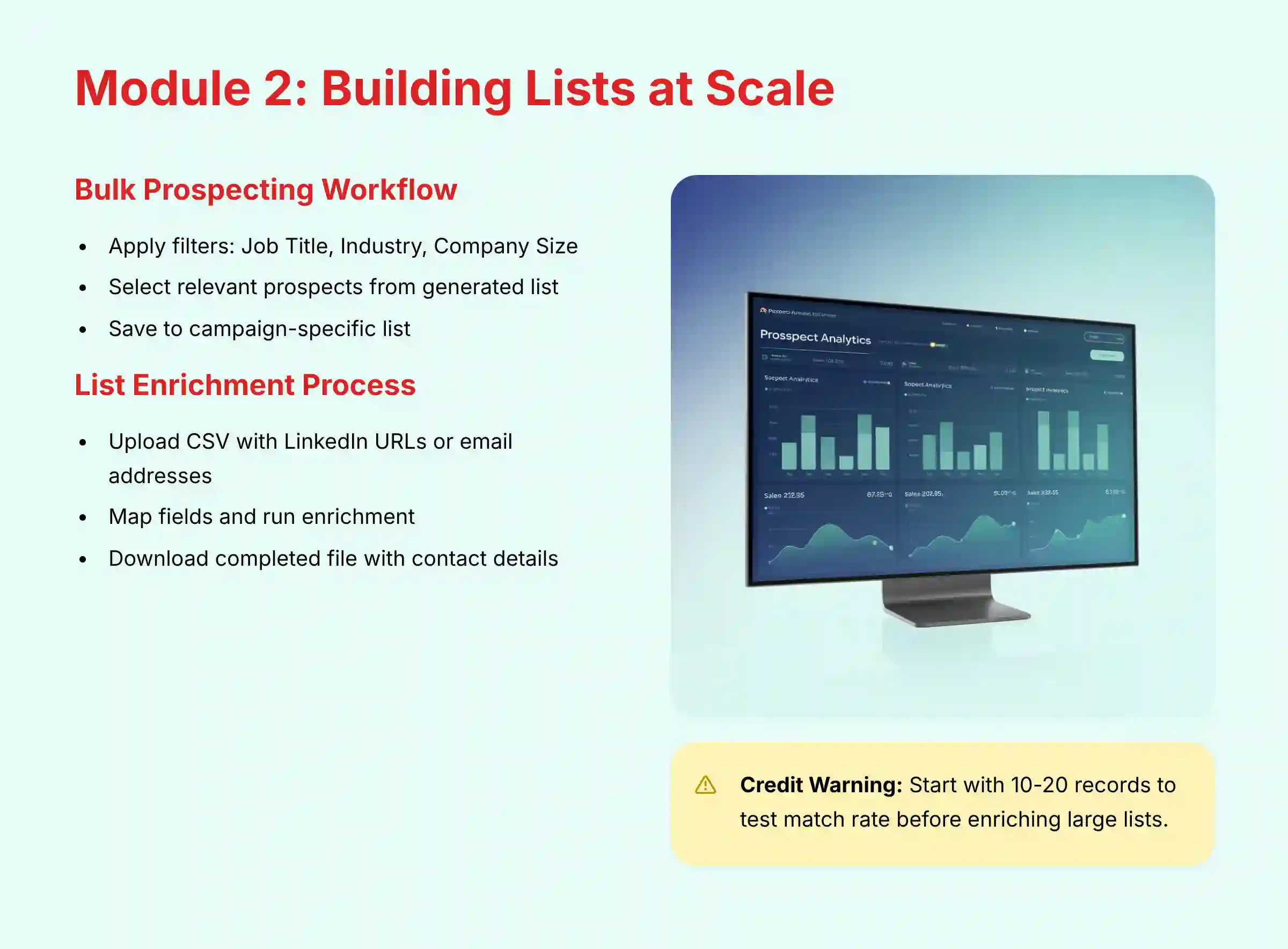 Module 2: Building Lists at Scale with Lusha