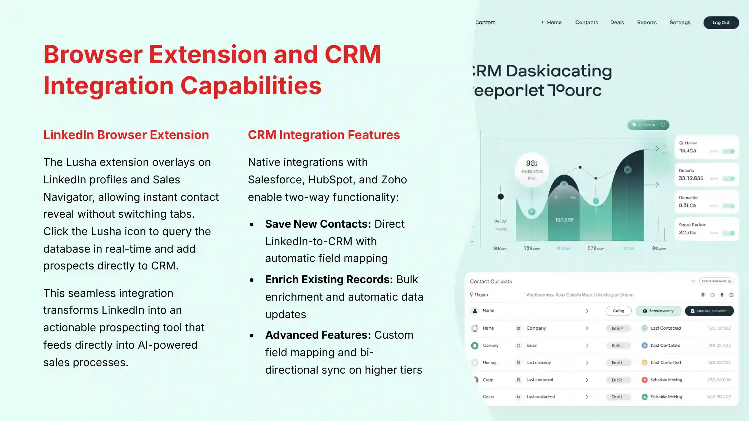 Browser Extension and CRM Integration Capabilities