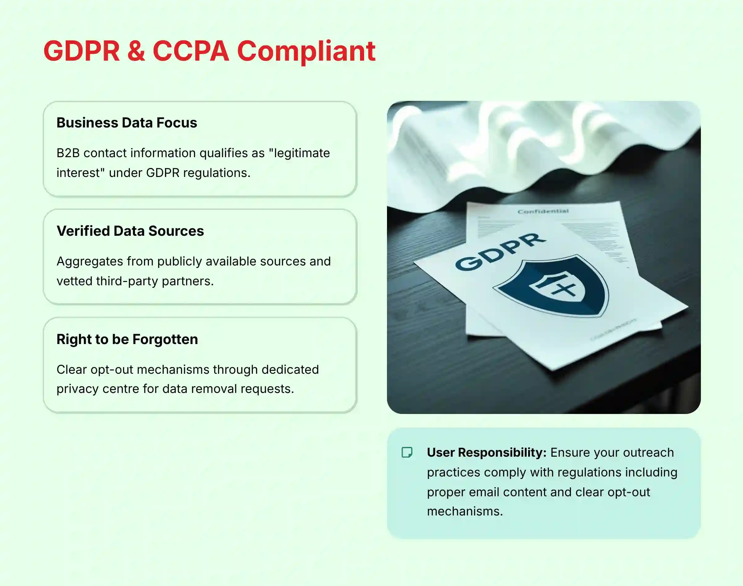 GDPR and CCPA Compliant