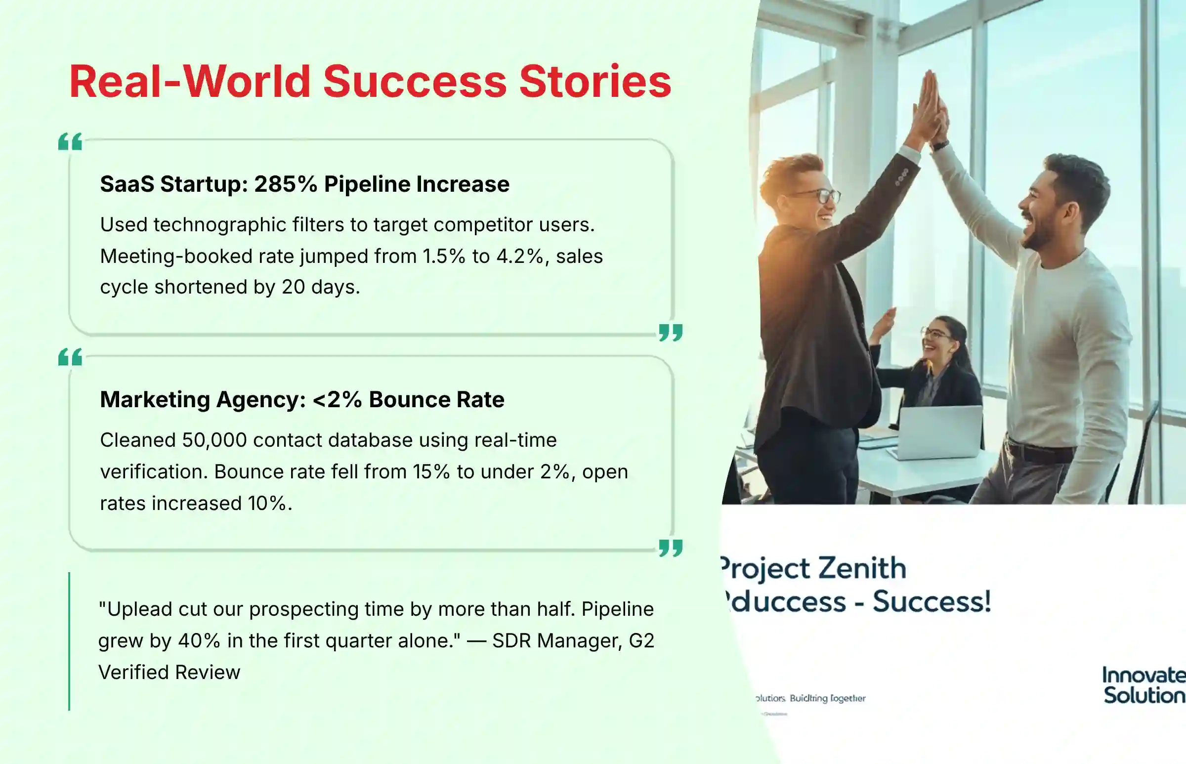 Real World Success Stories