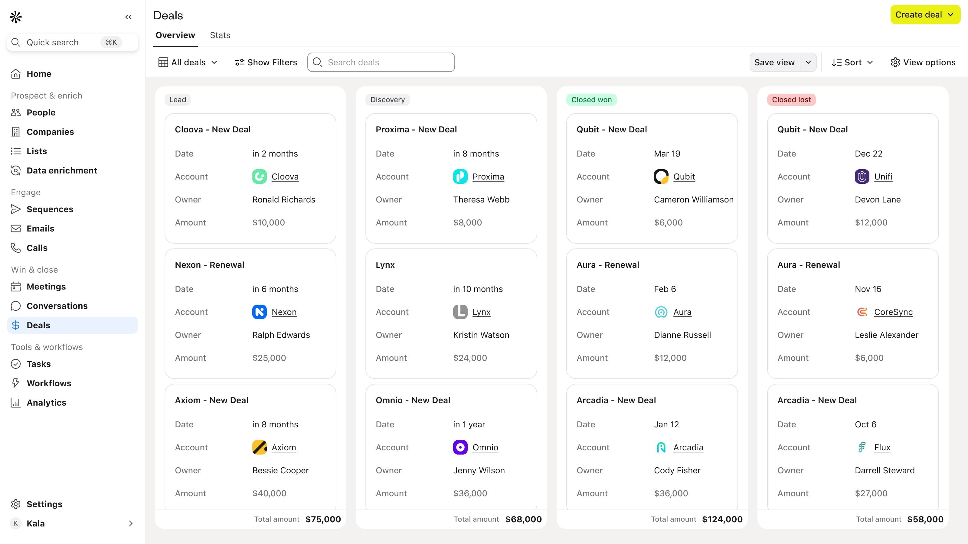 Apollo.io All-in-One Sales Platform Interface