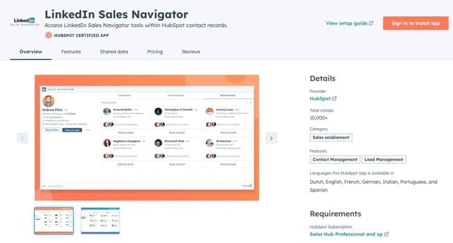CRM integration with HubSpot